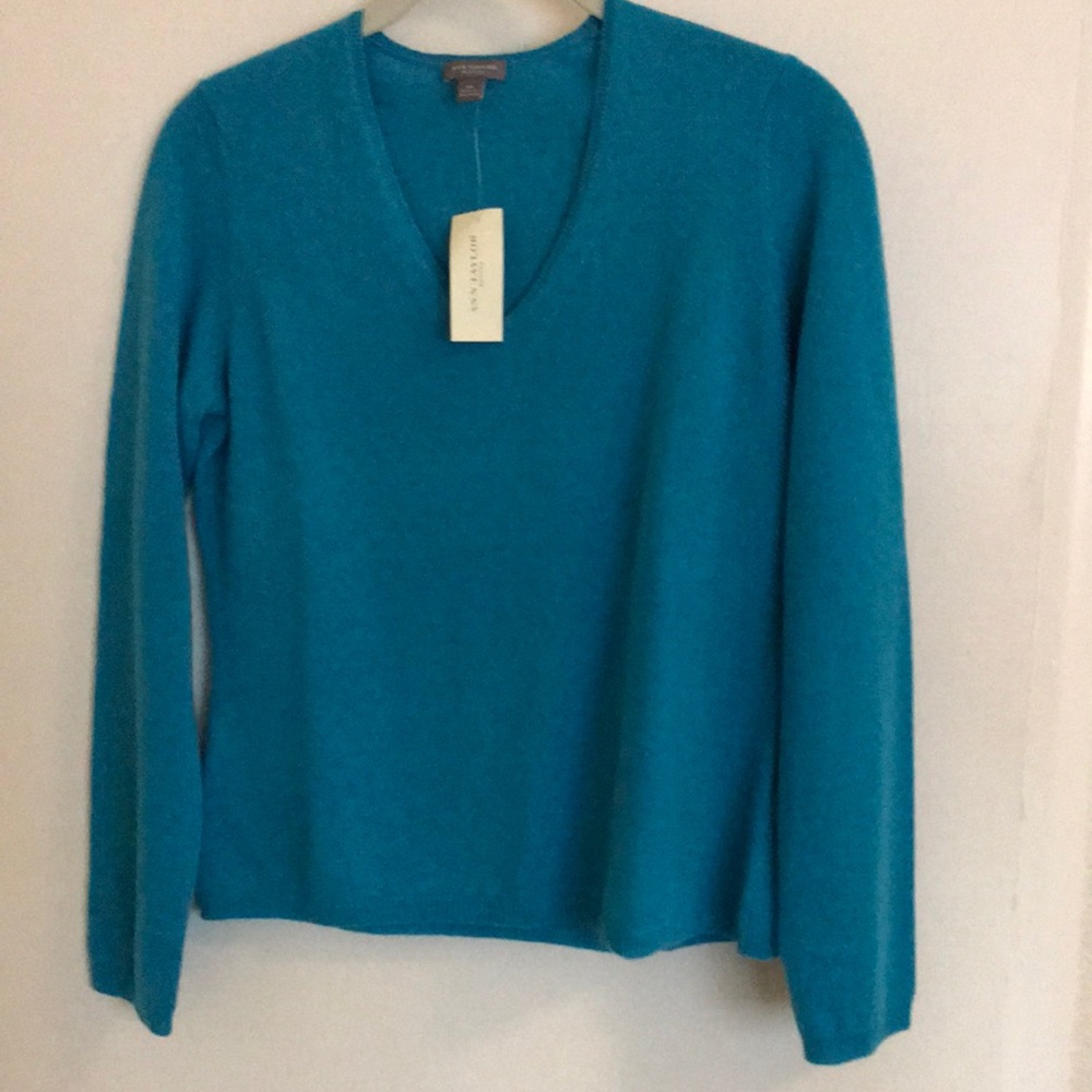 Ann Taylor Light Cashmere Sweater Med Petite
